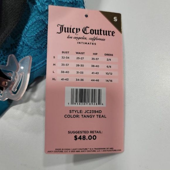 Juicy Couture Push Up Lace Mesh Bodysuit Lingerie Sz SM - Picture 15 of 15